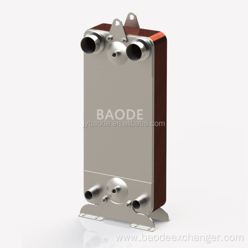 Heat pump brazed plate heat exchanger dual system